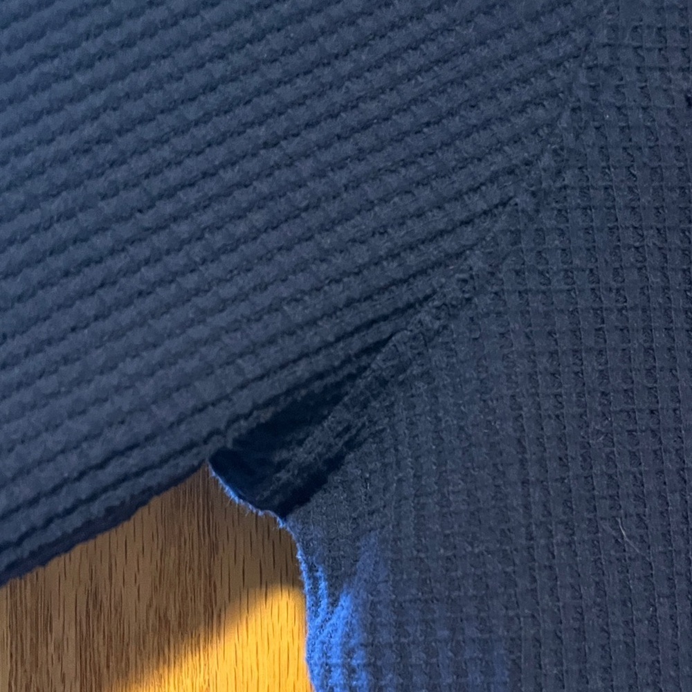 Lands' End Navy Casual Button Down Shirt - Picture 3 of 10